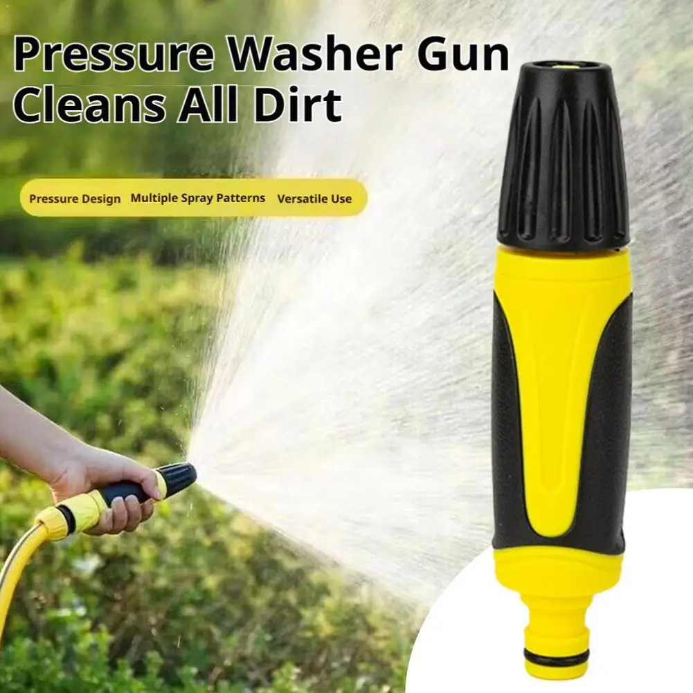 360° Rotating High Pressure Car Wash Nozzle Adjustable Spray Gun Non-Slip Garden Hose Attachment Multifunctional Tool