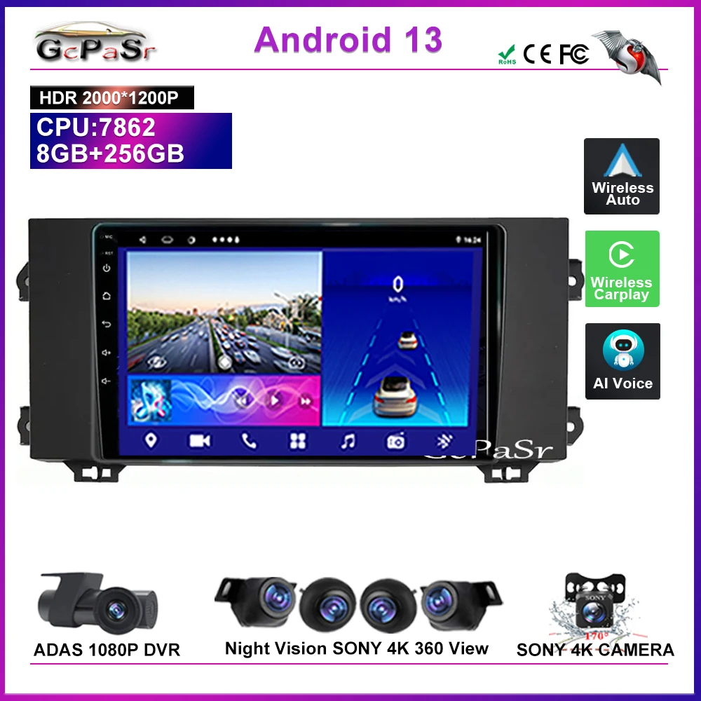 

Car Radio Multimedia Video Player GPS For MG 6 2018 2019 2020 Carplay Wireless Android Auto Stereo Head Unit QLED Screen Dash