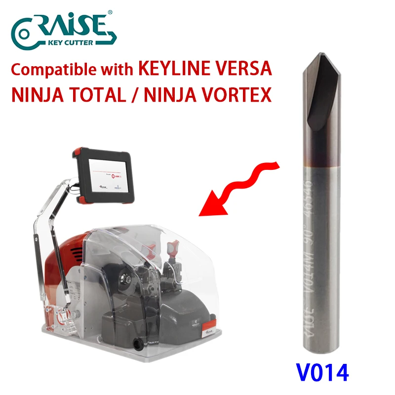 V014 in Carbide 90° Milling Cutter Compatible with Keyline Ninja Total Vortex Versa