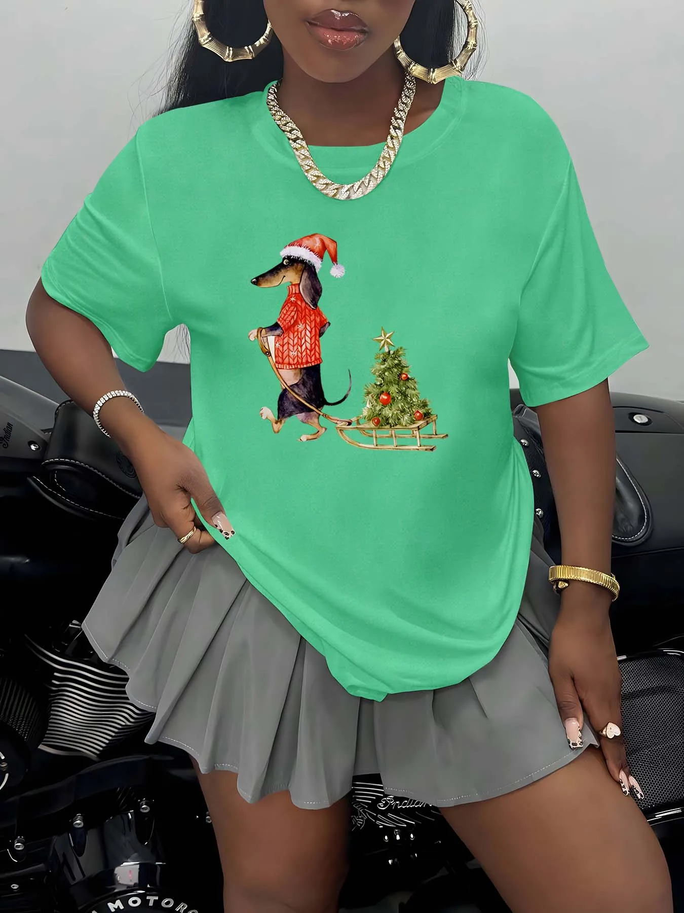 

Тематическая одежда больших размеров для рождественской собаки, забавная одежда для катания на санях для радостных модниц, обнимающая праздничную сладость, удобная стильная одежда