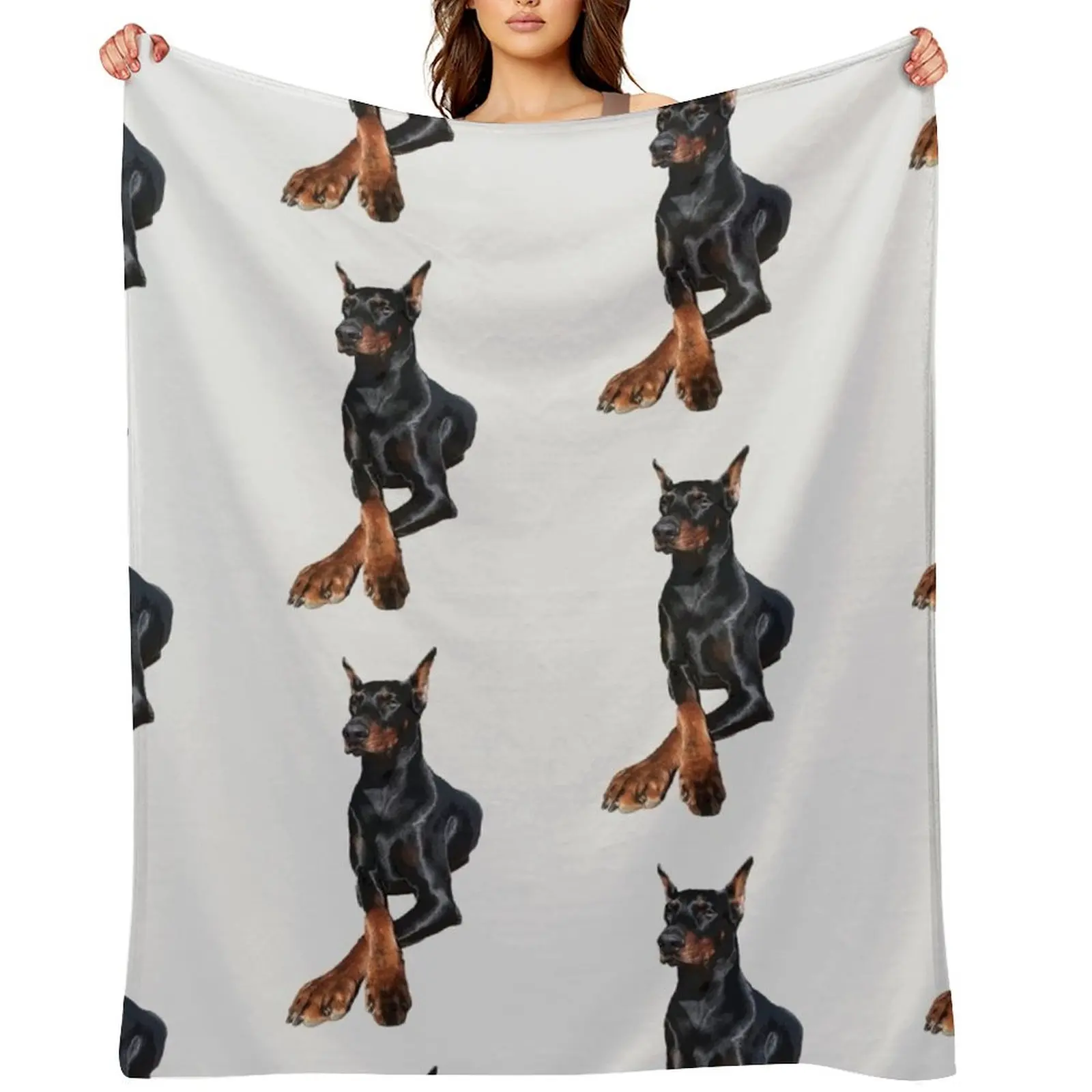 

Doberman Dog Dobermann Pinscher Throw Blanket Luxury Brand blankets and throws Luxury St For Sofa Thin Blankets