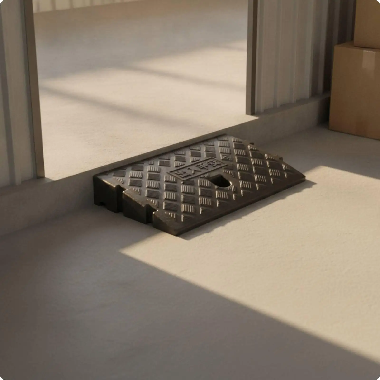 Durable Plastic Curb Ramp for Robot Vacuum Small Wheeled Equipment Low Barrier Bridge Incline with Anti Slip Surface