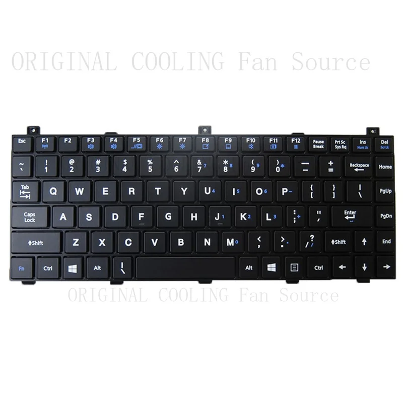R+  Laptop No Backlit Keyboard For GETAC B360 B360G1 B360 G2 English US Black Frame