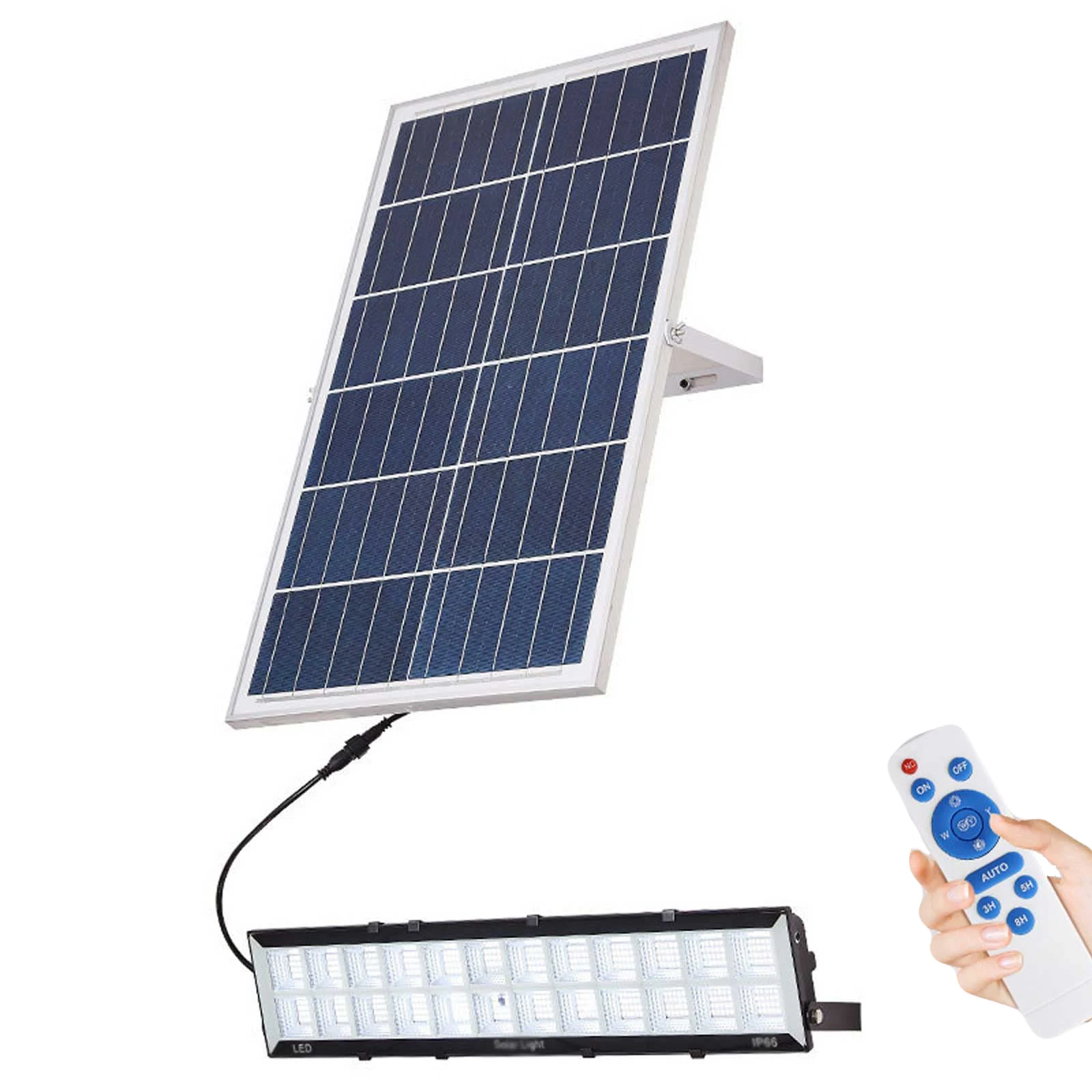 

300w Remote Control Solar Flood Lights Outdoor Ip65 Waterproof Solar Wall Lamp Basketball Court Parking Lot Solar Spot Lights