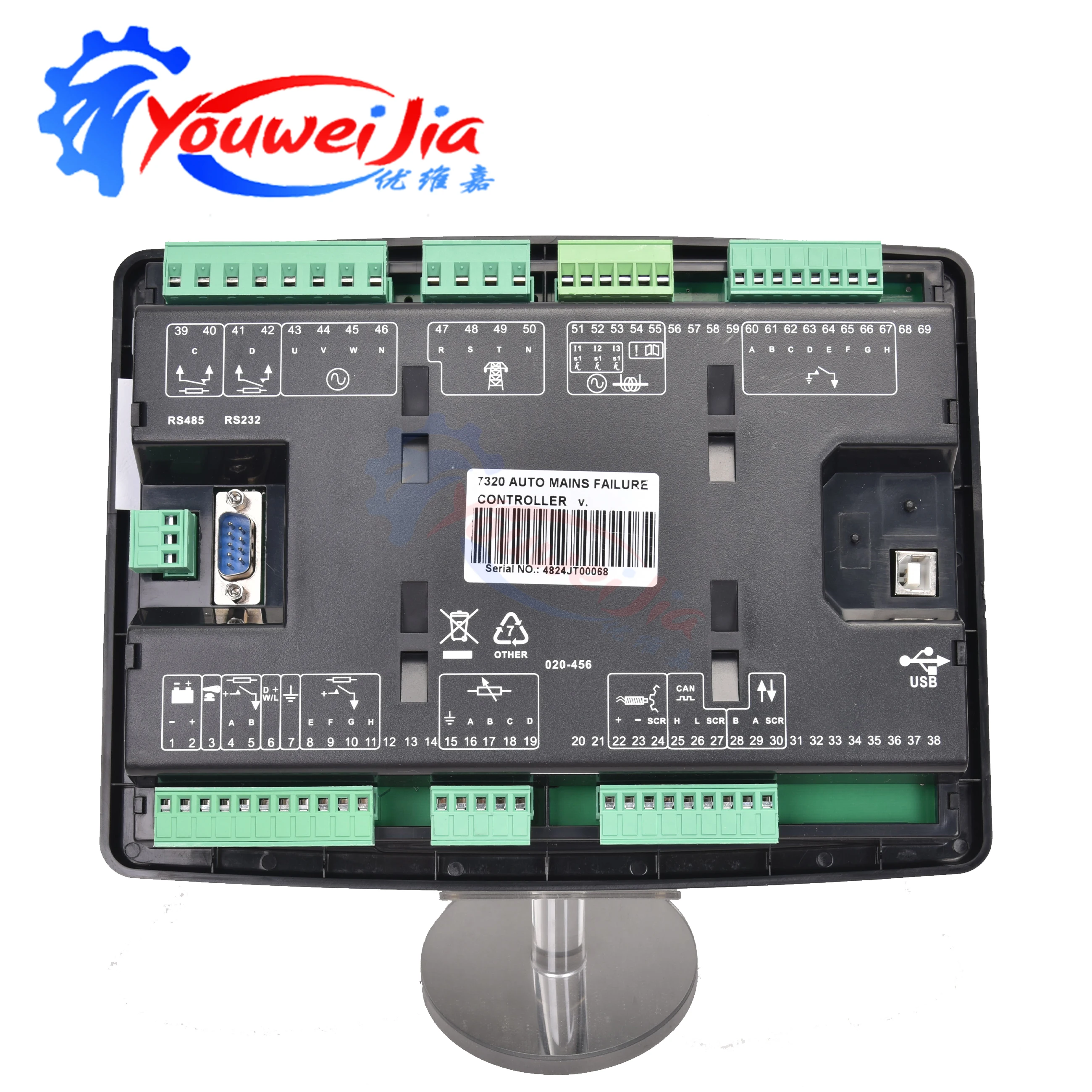 Original Deep Sea DSE7320 MKII Diesel Genuine Generator Controller Panel LCD Display Control Module Panel