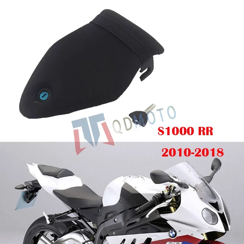 

For BMW S1000RR 2010-2018 Motorcycle Parts Seat Cushion Rear Passenger Seat Cushion with Lock Key S1000 RR 2011-2013-2015-2017