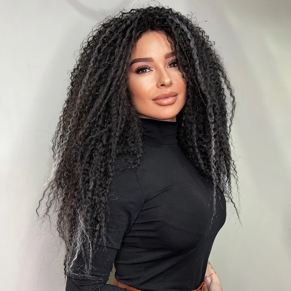 Roze Vlechthaar 20 30 Inch Afrikaanse Krullen Kinky Krullend Gehaakte Hair Extensions Synthetische Ombre Roze Gember Afro Krullen Voor Vrouwen