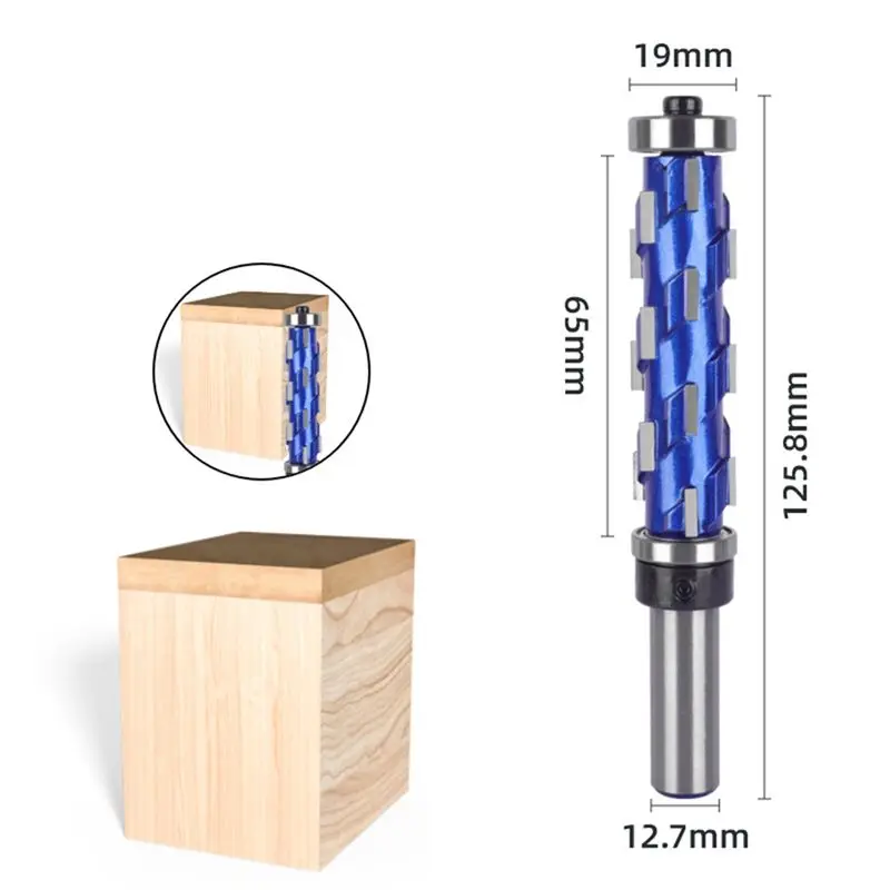 12.7mm -Shank Milling Cutter End Double Bear Router Bit 12.7X19X65MM Cleaning Bottom Router Bit alloy
