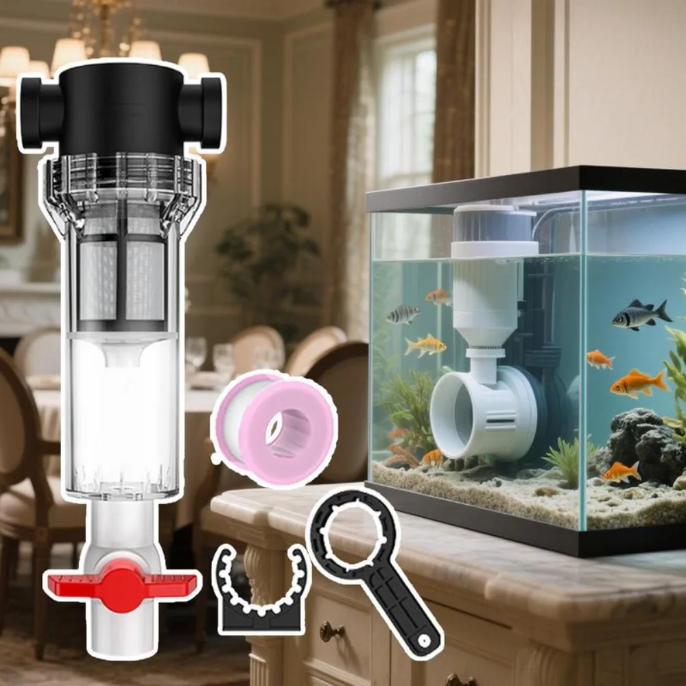 1 Stück Aquariumfilter Aquarium Fischabfallsammler Kotentrenner mit effizienter Trennung Filtersystem für Salzwasser