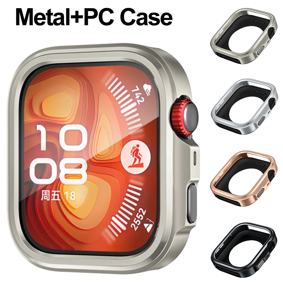 Прочные металлические чехлы для Huawei Watch Fit 4 Pro, полые корпуса-накладки, аксессуары, защитные бамперы, совместимые с Huawei Fit 4 Pro