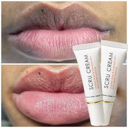 Magic Lip Lighten Scrub Dark Black Lip Removal Exfoliation Pigmentation Fade Dull Pink Lip Balm Brighten Anti-Crack Moisturizing