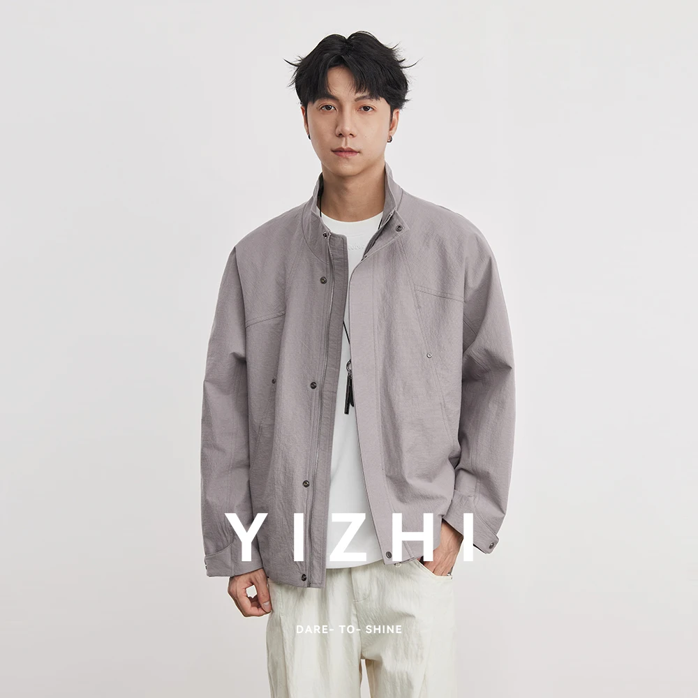 

Fashion Stand-up Collar Jacket For Men Spring And Autumn 2026 New Youth Simple And Versatile Men's Trendy Jacket