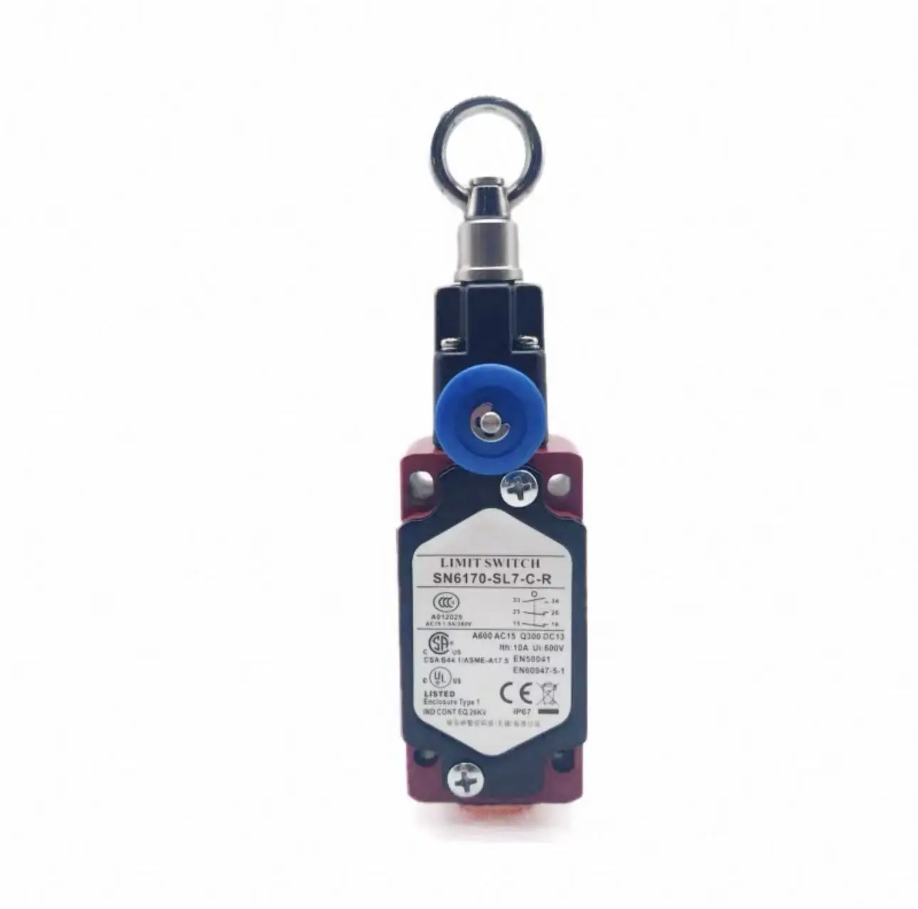 Pull rope pull wire stroke tension sensing micro switch 4170 safety emergency stop limit switch SN6170-SL-C-R