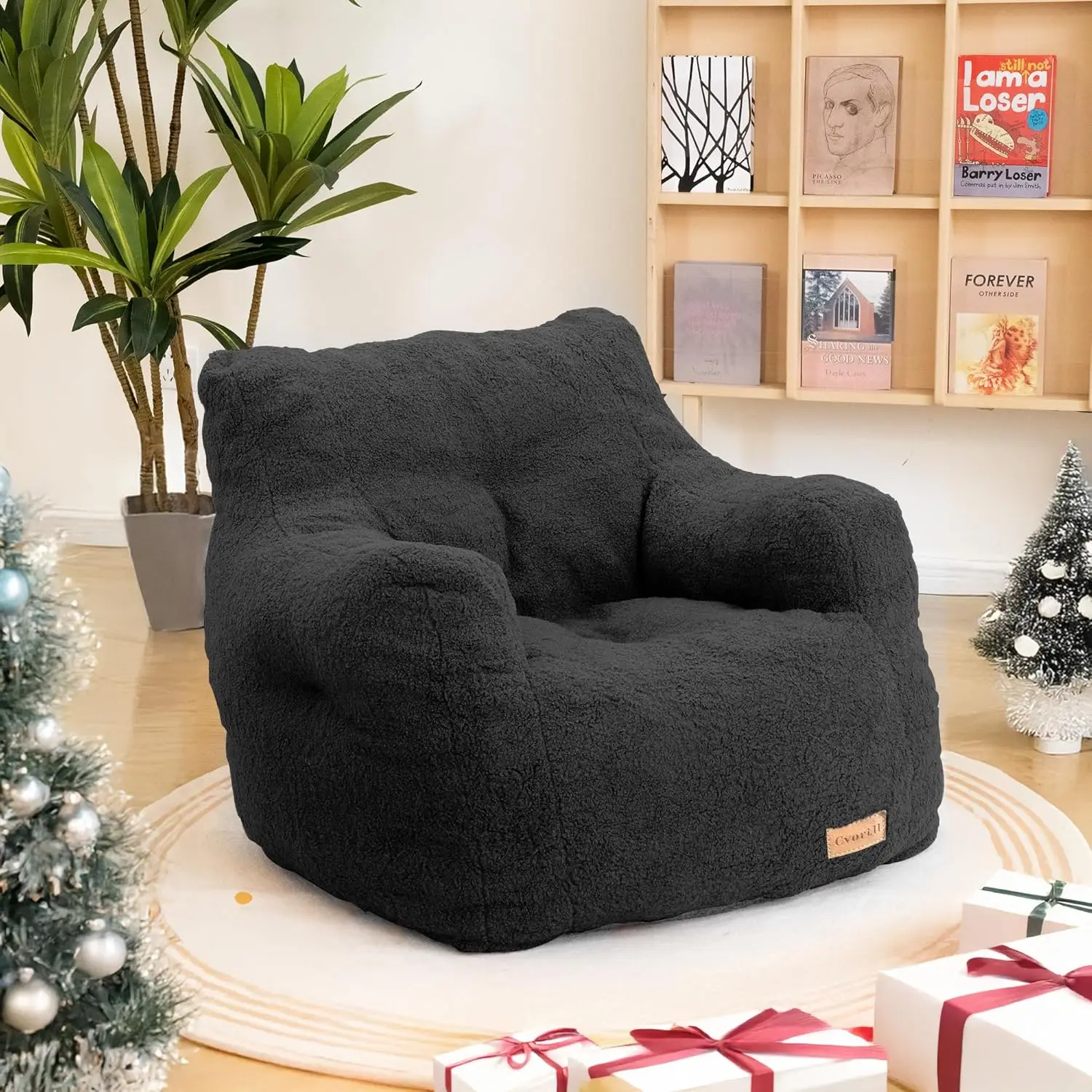 Bean Bag Sofa with Tufted Soft Stuffed Filling, Fluffy and Lazy Sofa, Comfy Cozy BeanBag Chairs with Memory Foam for Dorm, Apart