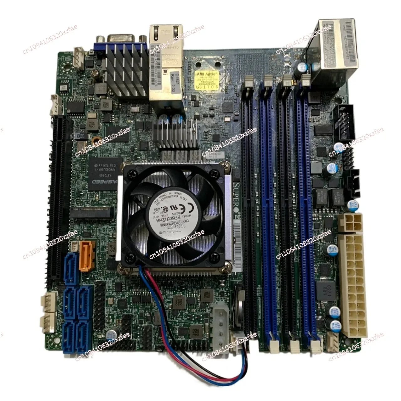 D1521 Dual 10 Gigabit Ethernet Port Qunhui NAS X10SDV-4C-TLN2F Server ITX Motherboard