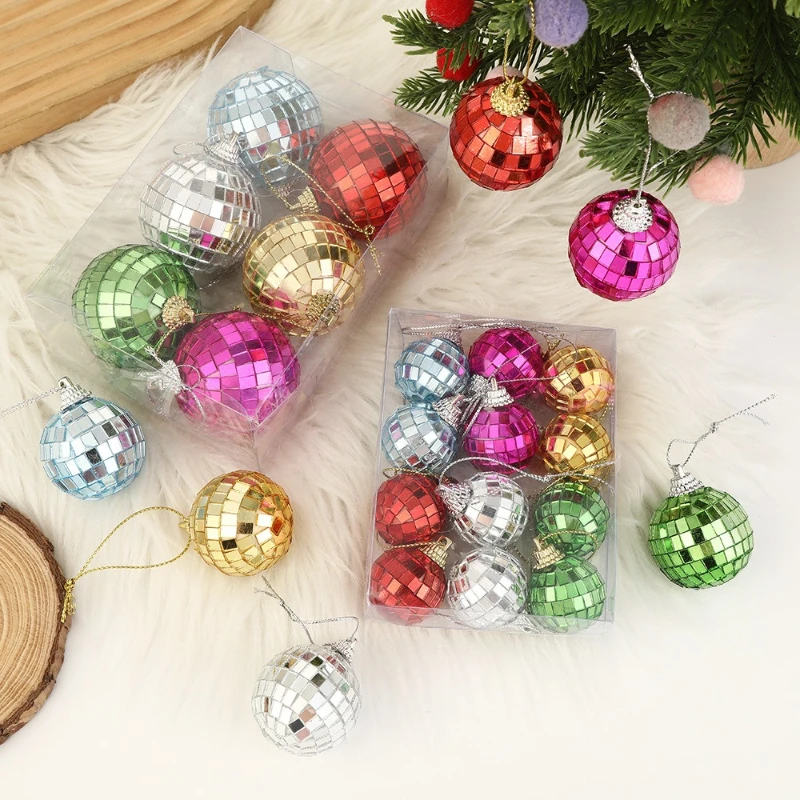 Disco Ball Mirror - Colorful Disco Ball Pendant Christmas Party