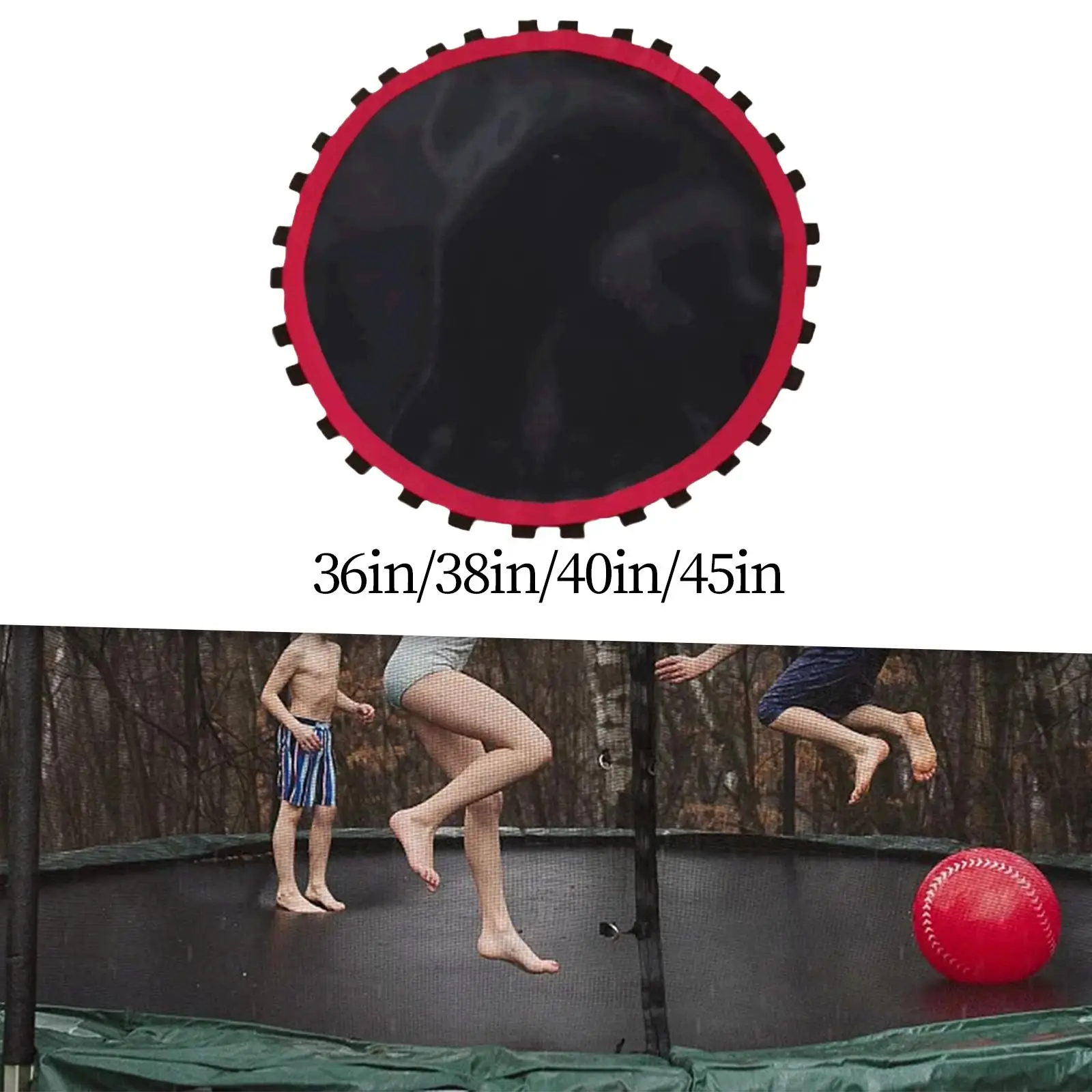 Trampoline Mat Lightweight Round Jumping Mat for Workout Gymnastics Exercise