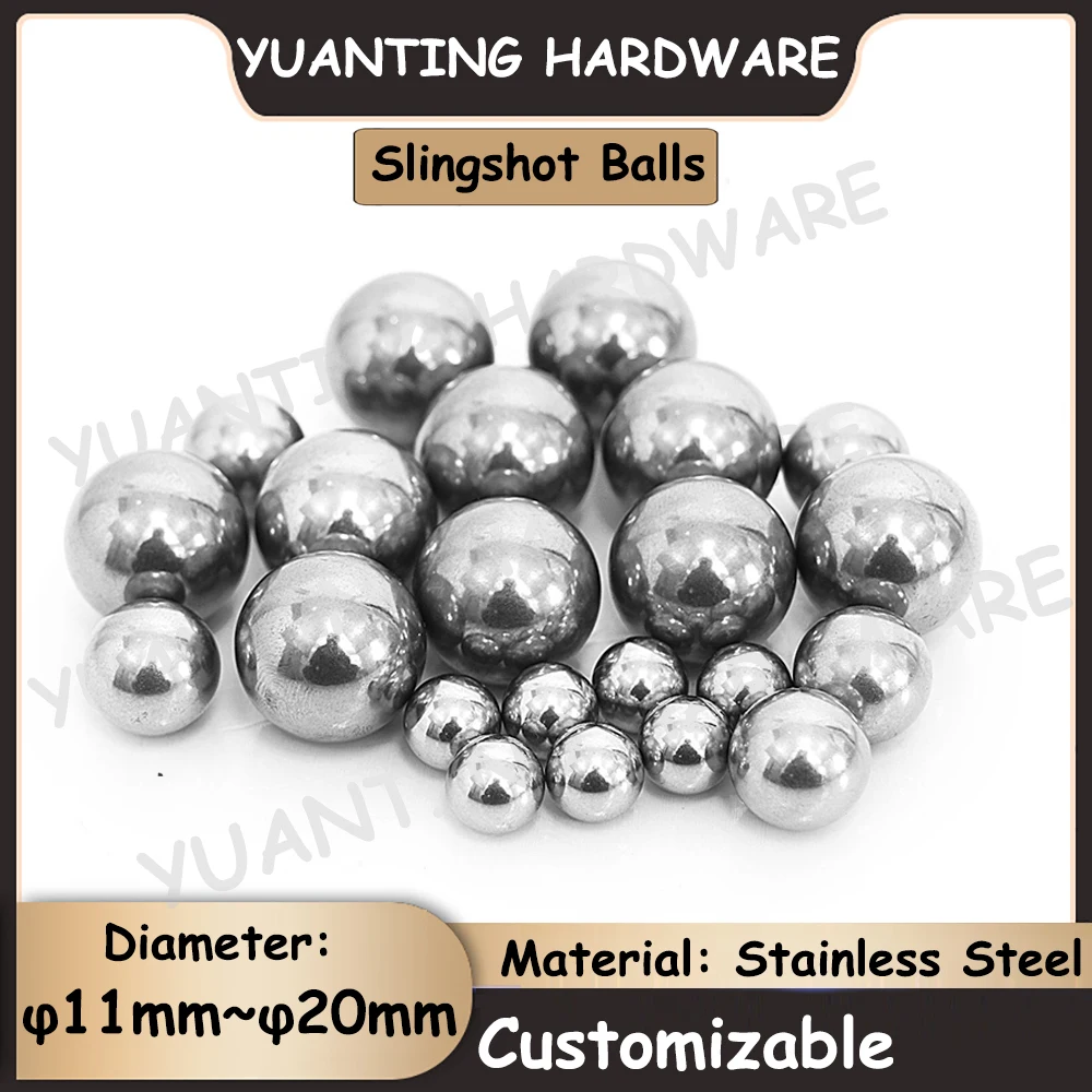 3Pcs-20Pcs SUS304 Stainless Steel Balls Diameter 11mm-20mm High Precision Bearings Roller Beads Smooth Solid Balls Slingshot