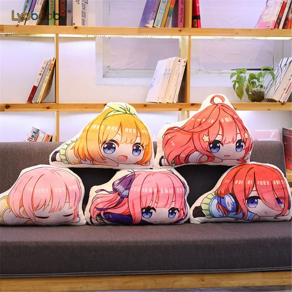 45cm Anime Go-Toubun no Hanayome The Quintessential Quintuplets Nakano Ichika Miku Cos Plush Doll Pillow Stuffed Toy Props Gift