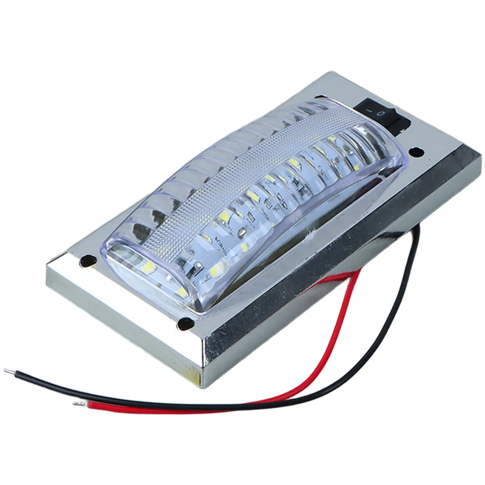 For Car Interior LED Roof Light Interior Dome Lamp Silver ABS Construction PS Components Low Power Consumption