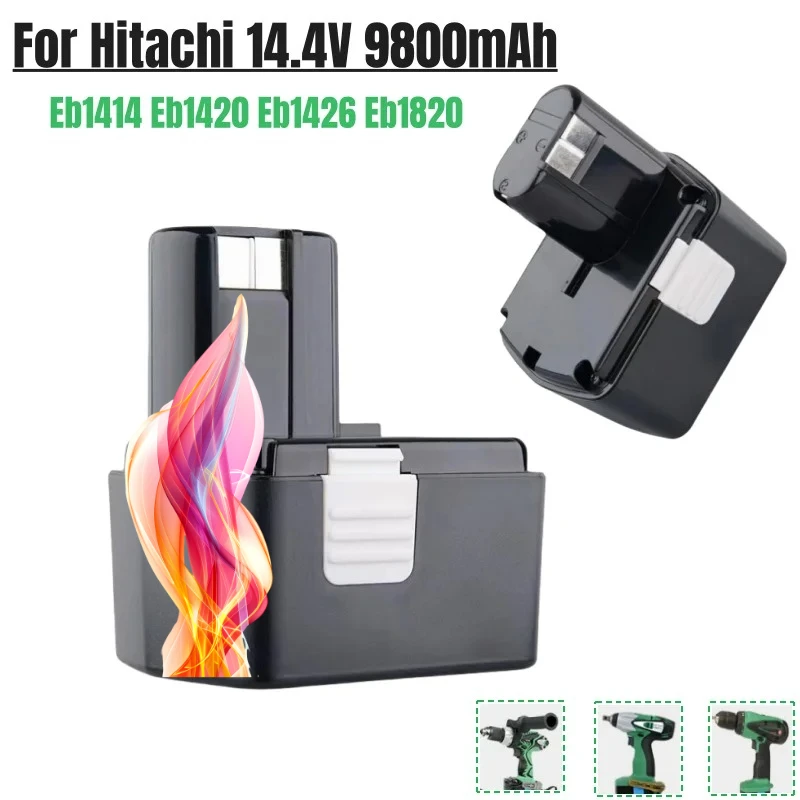 

Аккумулятор 14.4V 9.8Ah для Hitachi EB1414S EB14B EB1412S 324367 EB14S DS14DL DV14DL CJ14DL DS14DVF3