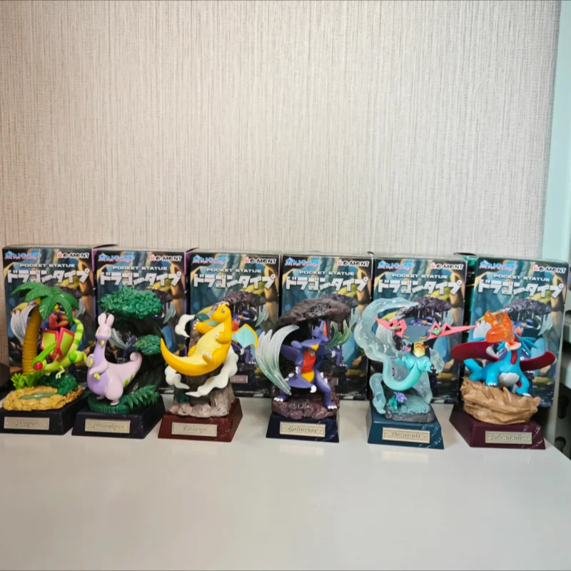 الأصلي إعادة مينت البوكيمون جيب تمثال التنين نوع Dragonite Flygon السلمس Garchomp Goodra Dragapult نموذج الشكل اللعب