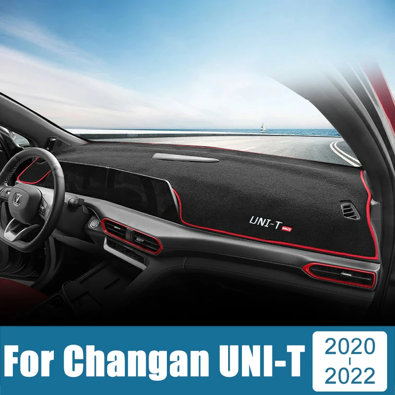 

For Changan UNI-T 2020 2021 2022 Car Dashboard Cover Avoid Light Pad Sun Shade Anti-UV Carpets Non-Slip Case Mat Accessories