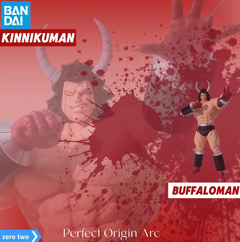 

Genuine in stock BANDAI NAMCO BANPRESTO Kinnikuman Perfect Origin Arc Buffaloman PVC Figure Collector Figurine Toys Model gift