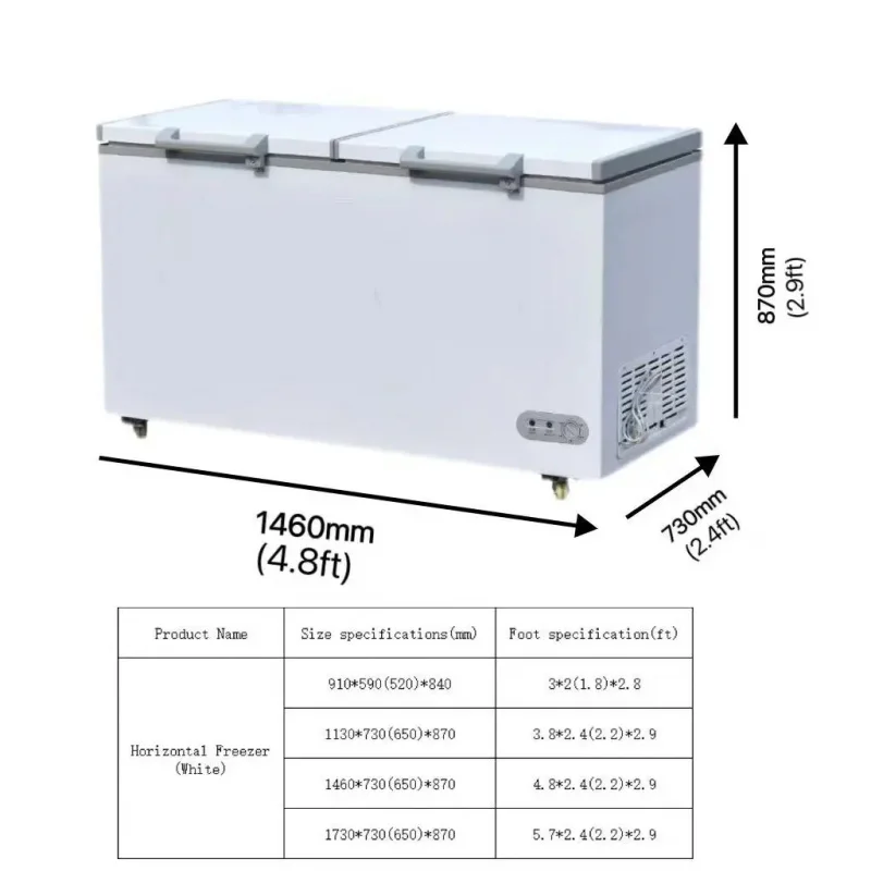 custom.Commercial top-mounted refrigerated single-temperature refrigerator, large-capacity single-temperature direct-cooling fre