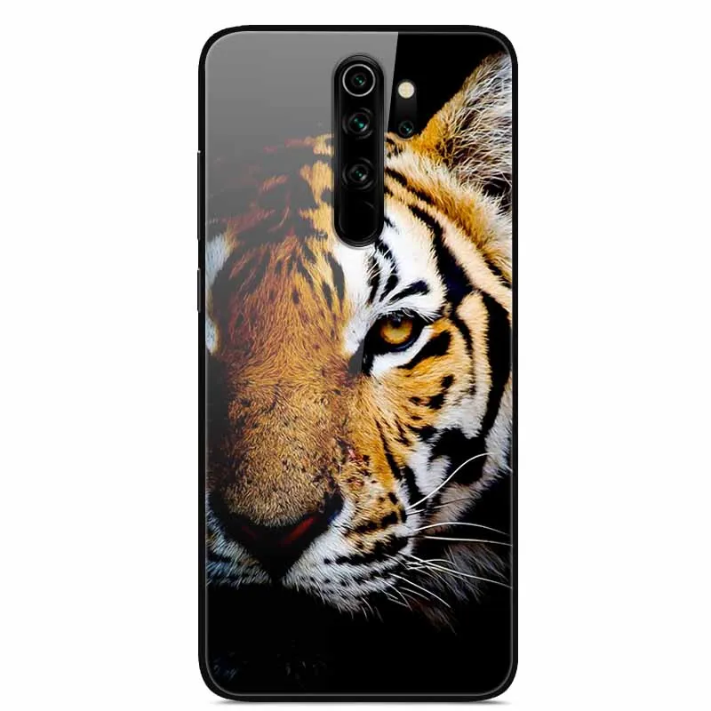 Tempered Glass Phone Cases for Xiaomi Redmi Note 8 9 Pro 8T 8Pro 9 9S 7 Note9 9Pro Note8 8pro Cover Hard PC Back Coque Shells
