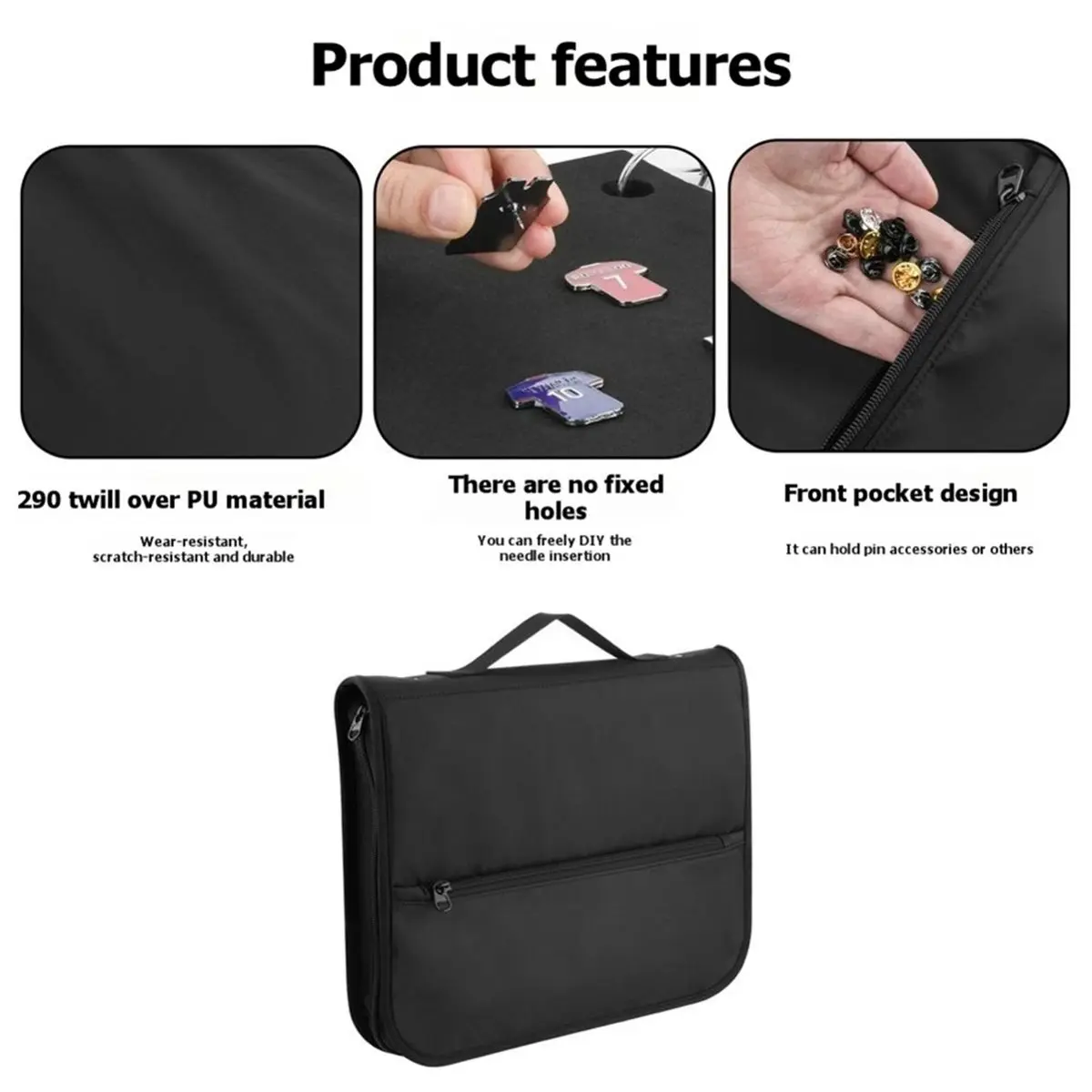 Time Saving Pin Books for Collectors, Pin Display Pages Pin Carrying Case, Travel Brooch Pins Display Bag Pin Storage Case