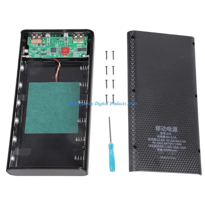 U2JE Detachable 5W 10W 22.5W QC3.0 LCD 6x21700 Battery for Case for Shell