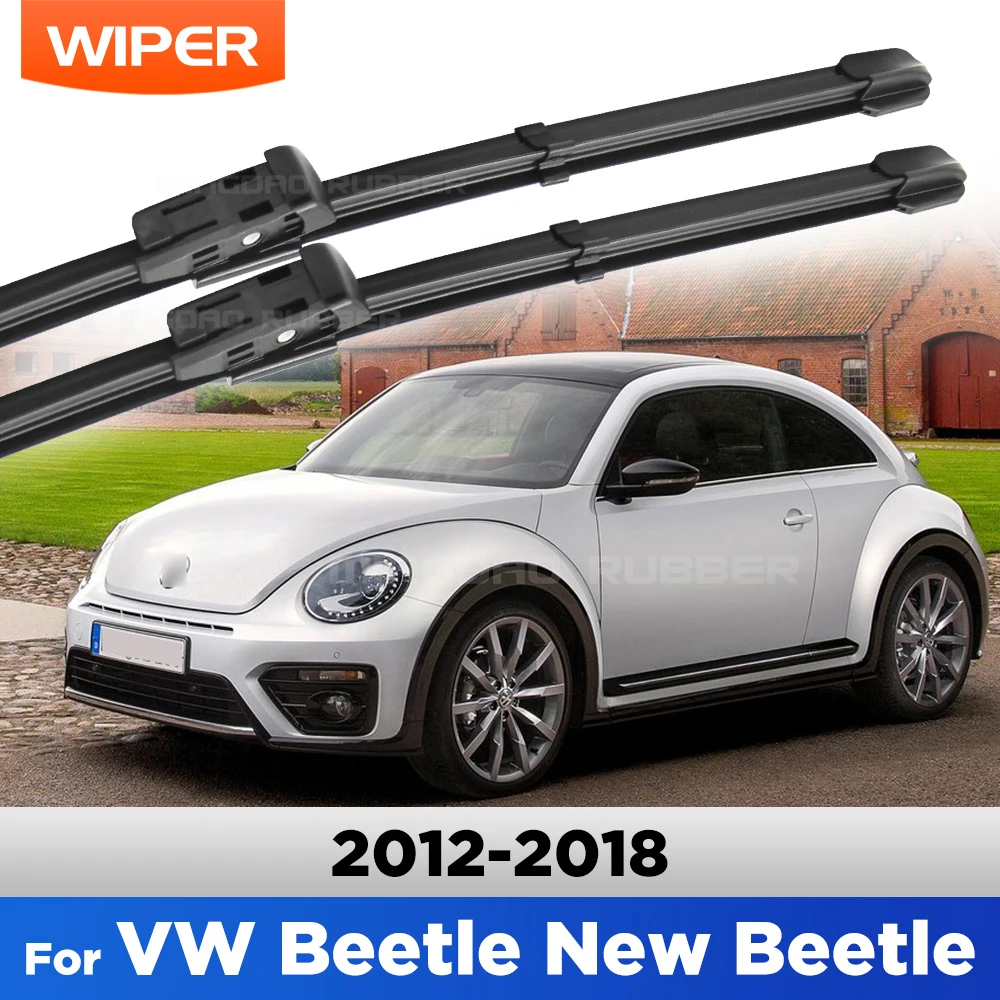 

Quiet & All-Season Wiper Blades For Volkswagen VW Beetle New Beetle 2012-2018 2013 2014 2015 CREATROAD Windshield Wipers 22"+22"
