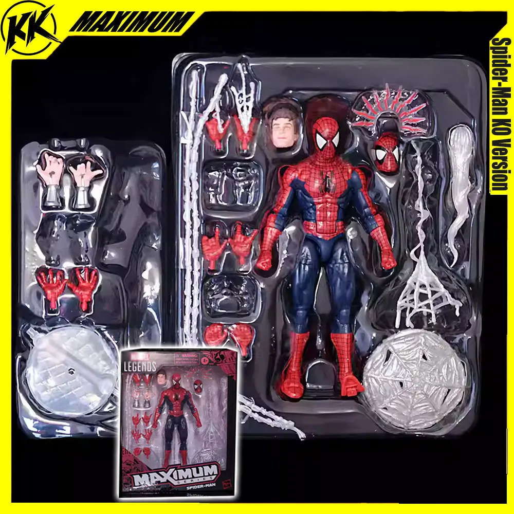 

6-inch Spiderman Action Figure Ultimate MAXIMUM Series Big Eyed Spider Man Action Figure High Quality Ko Collect Model Doll Gift