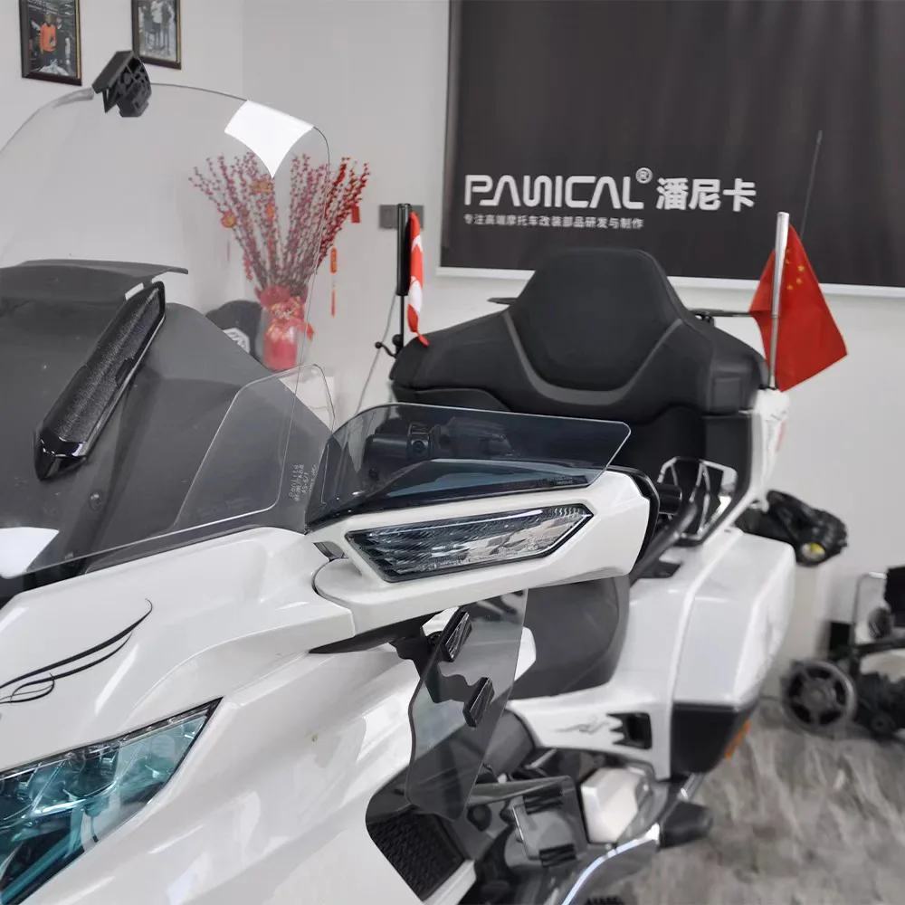 PANICAL Motorrad-Rückspiegel-Spoiler Luftabweiser für Honda GoldWing GL1800 DCT F6B 2018-2025 Windschutzscheiben-Zubehör – Detail 5