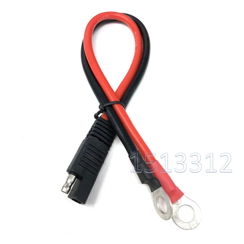 10AWG 30CM SAE To O Ring Terminal Harness 2 Pin Quick Disconnect Plug SAE Connection Motorcycle, Car, Tractor -60 - 200 Celsius