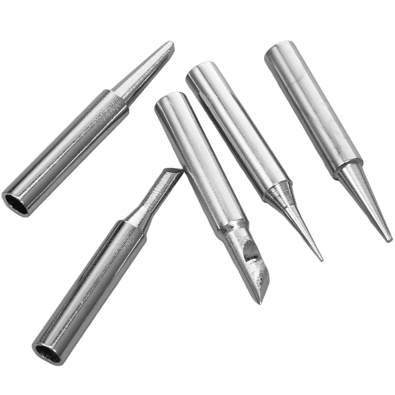 

5Pcs Soldering Iron Tips Assorted Heat Transfer Fast Heating Tips for Soldering Tool Efficient Work Performance Multi Functional
