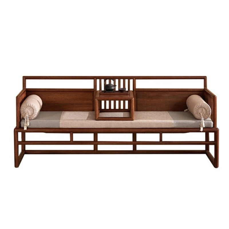 

LH New Chinese Arhat Bed Zen Sofa Combination Modern Simple Furniture Living Room Bed