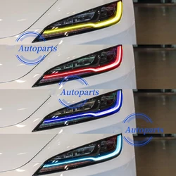 Non RGB CSL Multi-color For Tesla Model 3 2023 2024 Daytime Running Light Yellow Blue Red Amber Bright Lightsource