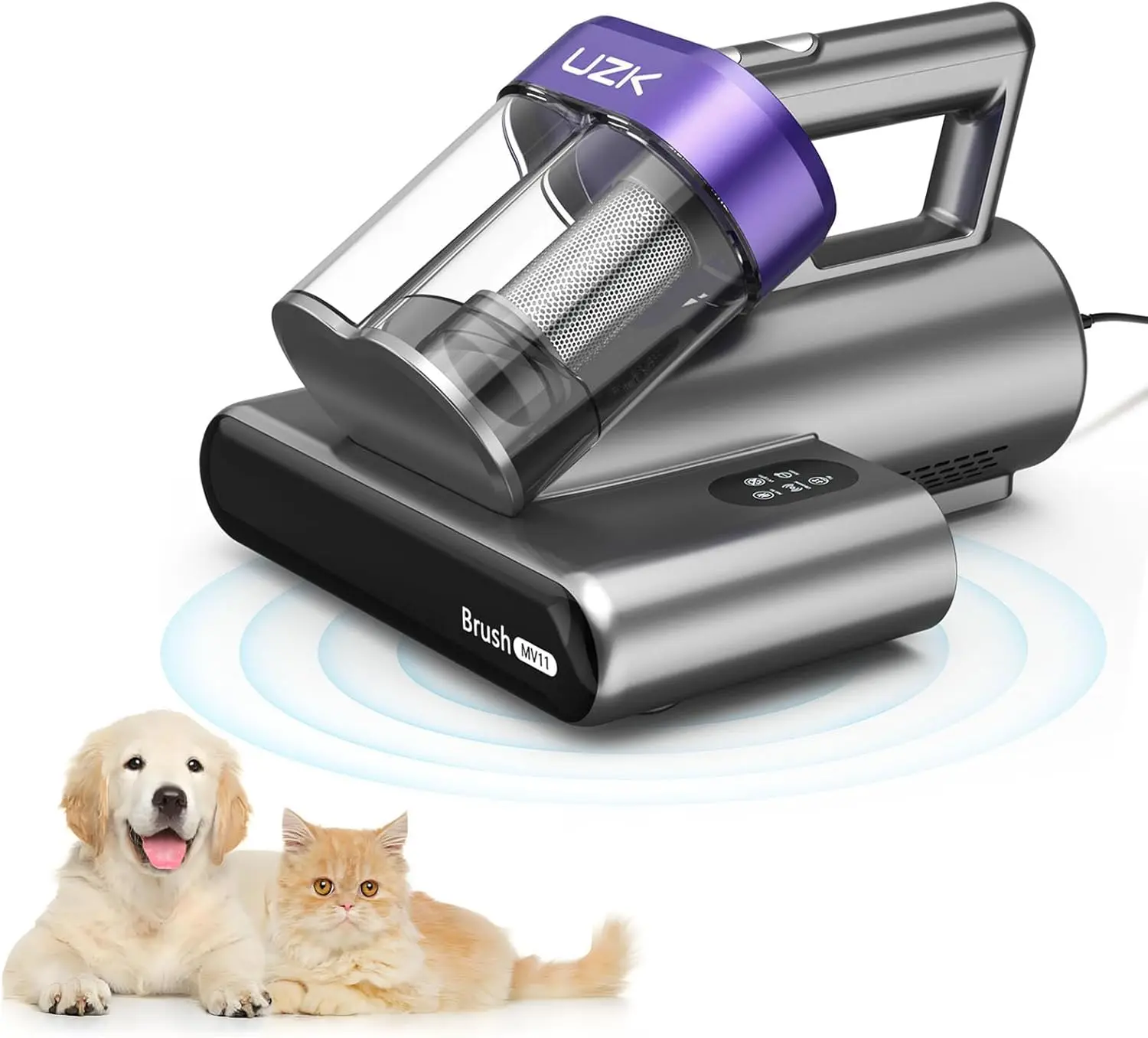 

Очиститель для кровати UV-C Ligh,16 кПа,140 ° F Hea,Ulrasonic,Anion,Ручной пылесос для кровати, дивана, дивана