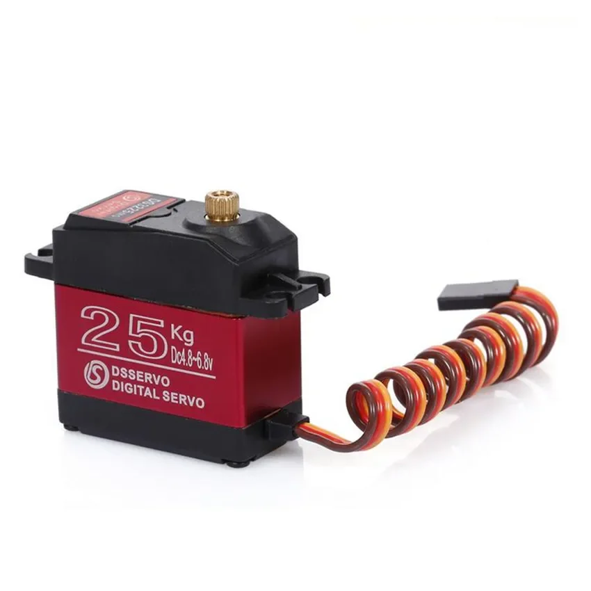 DS3225MG Wasserdichtes digitales Servo 25 kg Metallgetriebe Kletterfahrzeug mit hohem Drehmoment / Intelligenter Roboter Wasserdichter Servo RC-Autoteile
