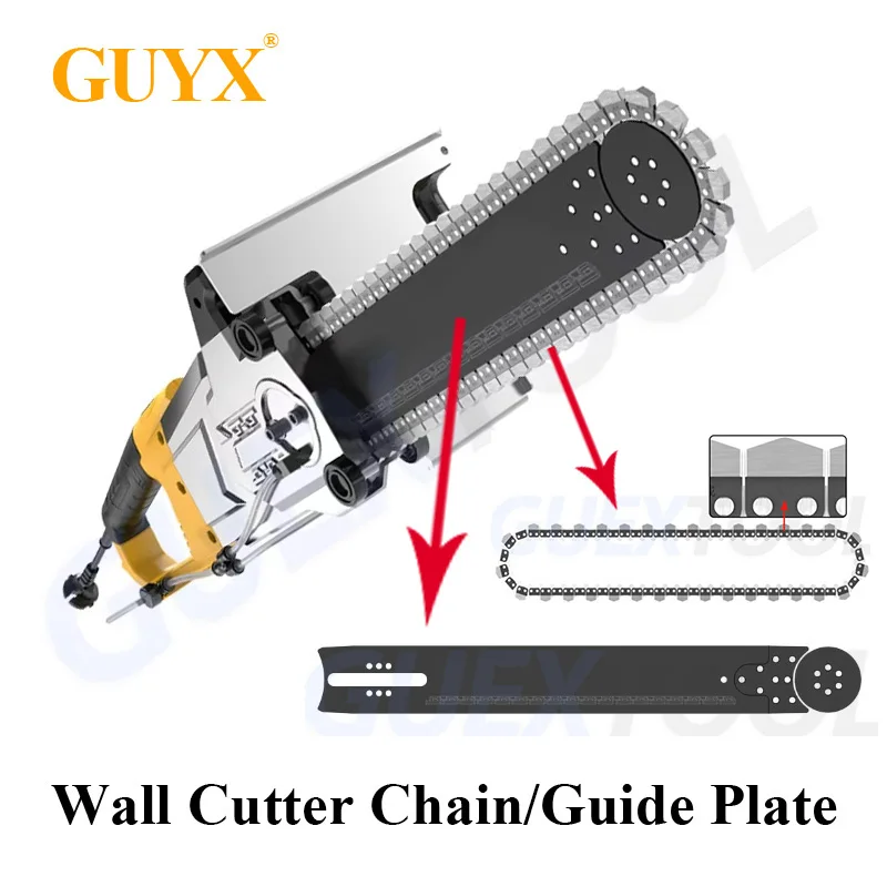

Wall Cutting Machine Original Diamond Alloy Chain, Wall Cutter With Door Cutting Machine Dedicated Guide Plate Accessories