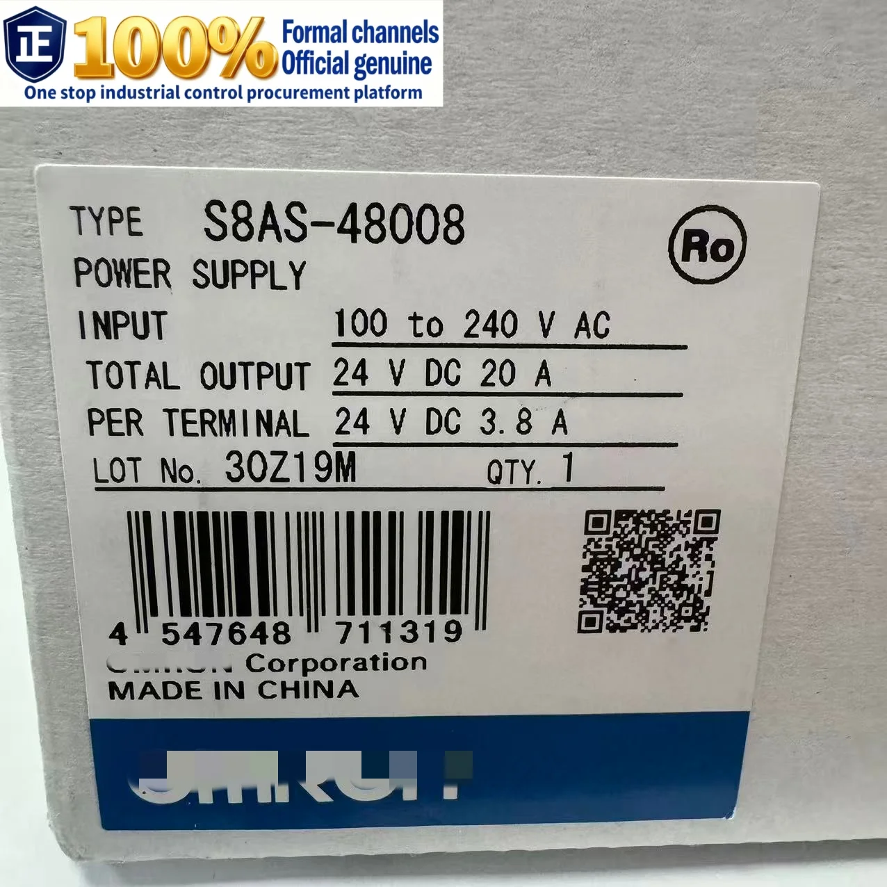 

S8AS-48008 100% brand new original genuine intelligent power supply