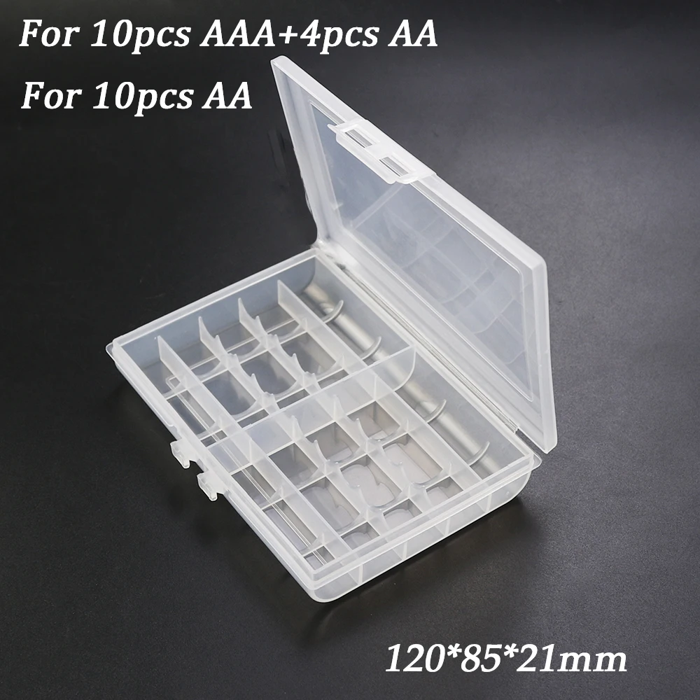 4/6/8/10 Gitter aa aaa Kunststoff Batterie halter Fall Organizer Container Batterien Aufbewahrung sbox Halter Hardcase Abdeckung Batterie halter – Detail 5