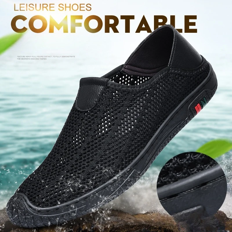 

Summer Mesh Men Shoes Lightweight Sneakers Men Fashion Casual Walking shoes for manBreathable Mens Loafers chaussure hommes