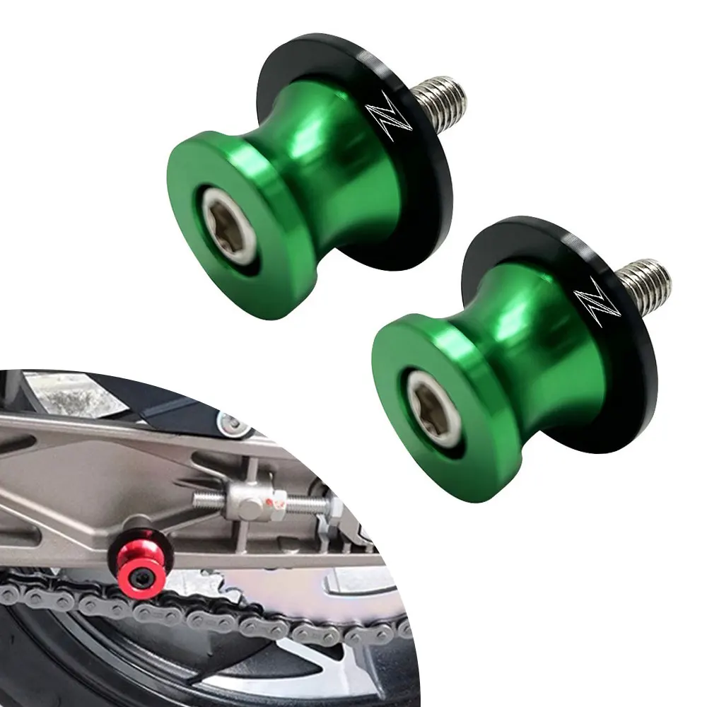

New Fit For Kawasaki Z125 Z250 Z300 Z400 Z500 Z650 Z750 2003-2024 Motorcycle Accessories 10MM Swingarm Spool Slider Stand Screws