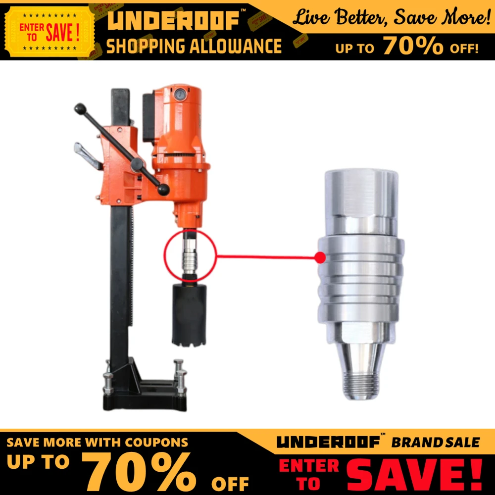 Imagem -02 - Underoof-anti-lock Adaptador de Liberação Rápida M22 Núcleo de Diamante Brocas Concreto Molhado e Seco Núcleo de Perfuração Acessórios Máquina