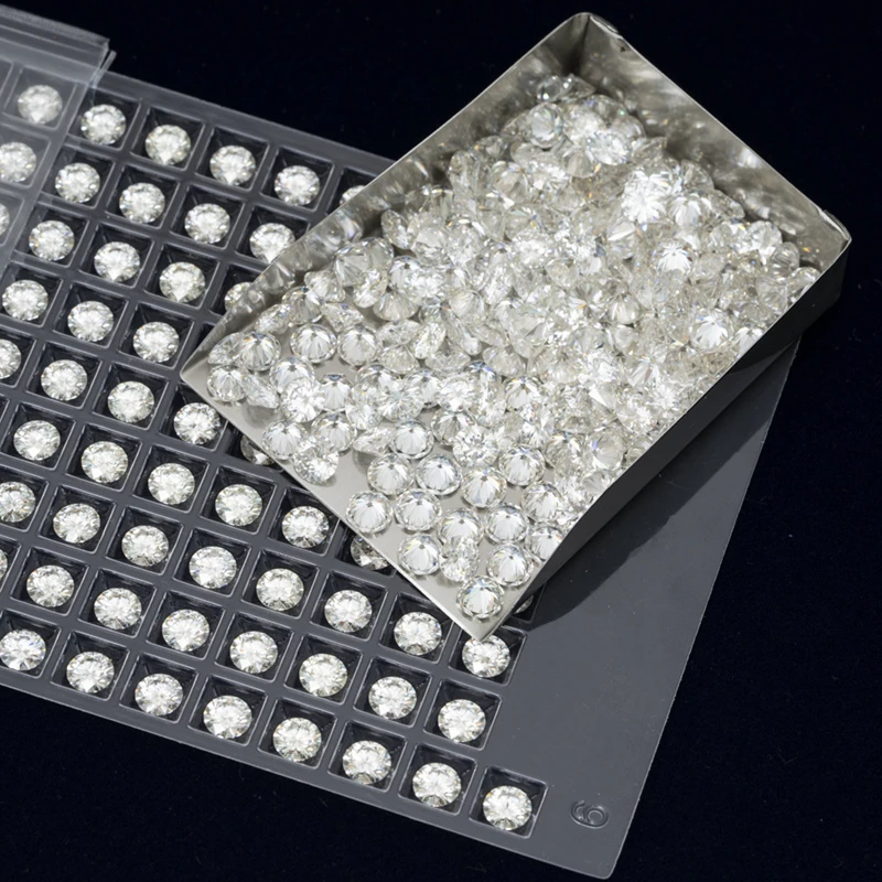 Großhandel 8,0 mm 2,0 ct AAAAA + echte D Farbe Rundschliff Moissanit Stein Labordiamant Lab Grown Edelsteine für Schmuck mit Bericht – Detail 6