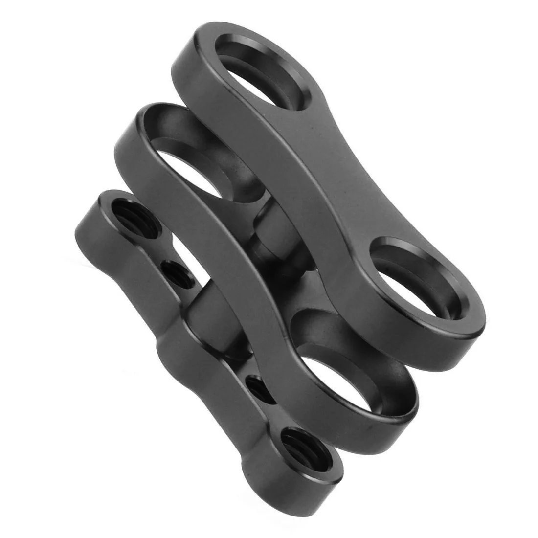 2 stücke Tauchen 1 zoll Ball Clamp Anti-Drop Stativ Schmetterling Clip Joint 1/4 3/8 Halterung für Gopro 13 insta360 X4 Licht Taschenlampe Halterung – Detail 5