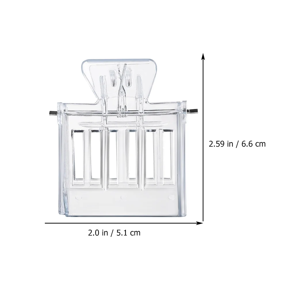 

4 Pcs Clip Beekeeping Equipment Trap Clips Transparent Clamp Catcher Plastic Cage